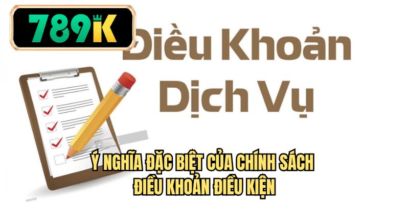 Ý nghĩa đặc biệt của chính sách điều khoản điều kiện 